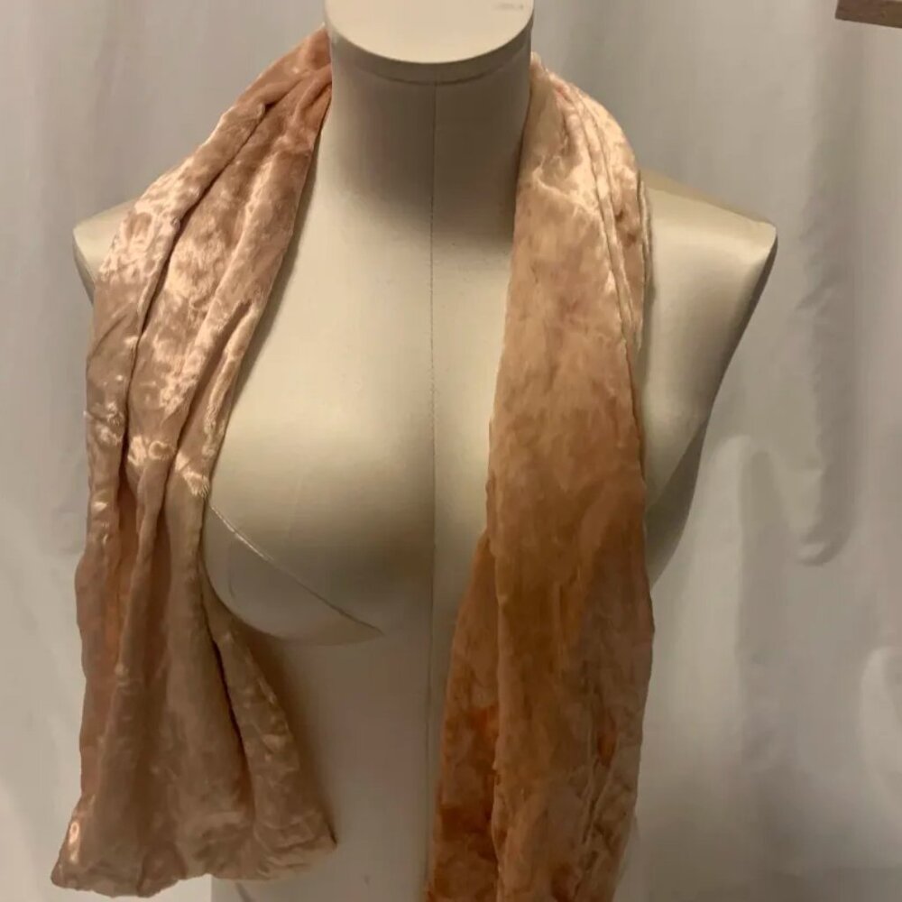 Satin Feel Faux Fur Scarf